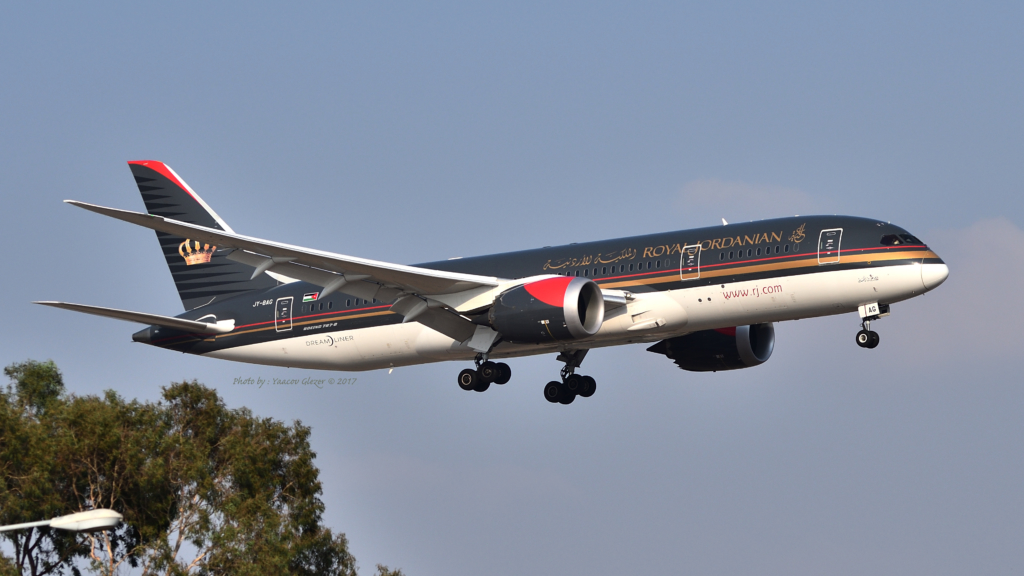 Royal Jordanian B787-8 JY-BAG